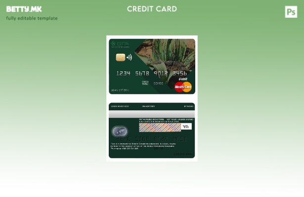 Модерен стил Шаблон за мастер картички на Ангола Комерцијална банка